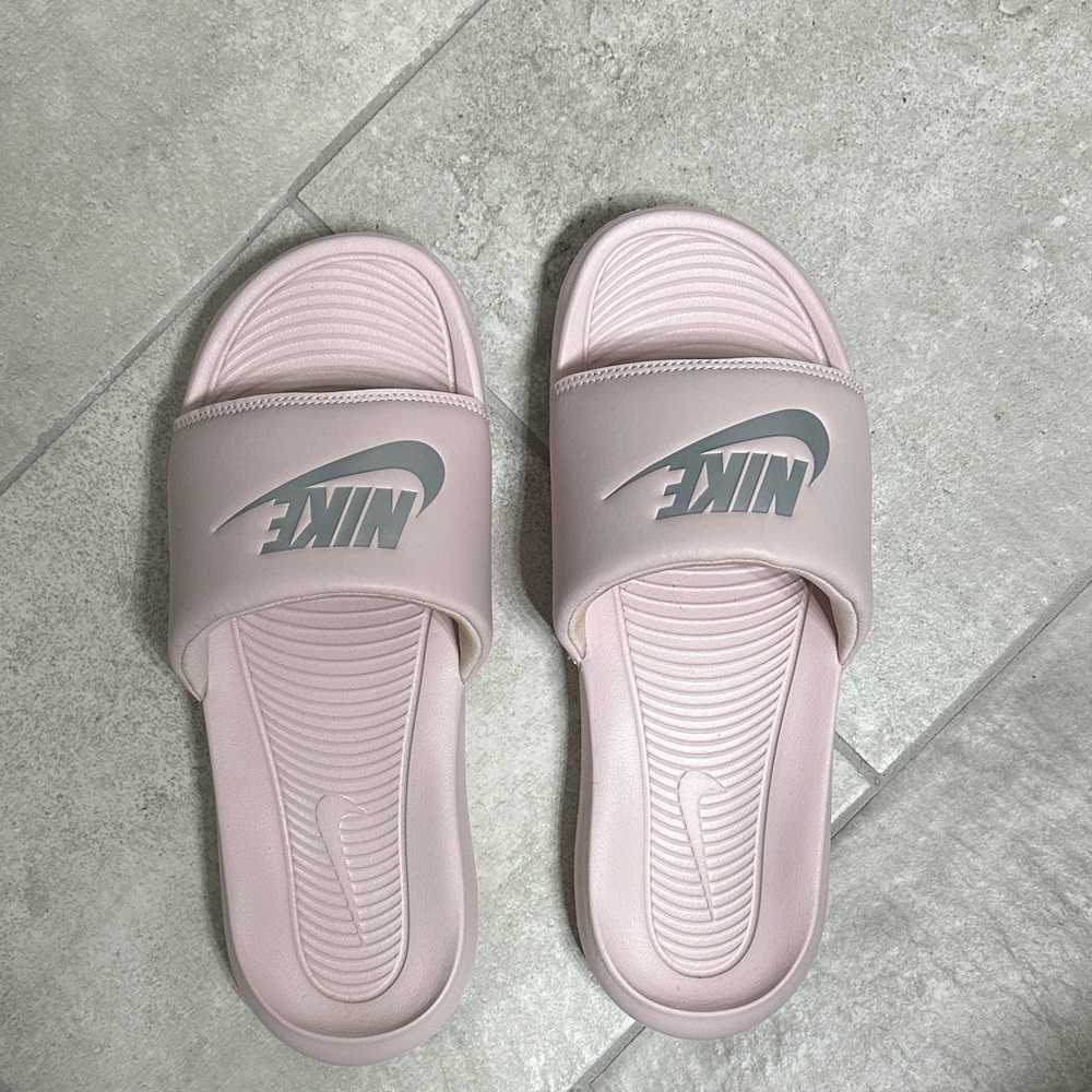 Nike Women's Soft Pink Slides